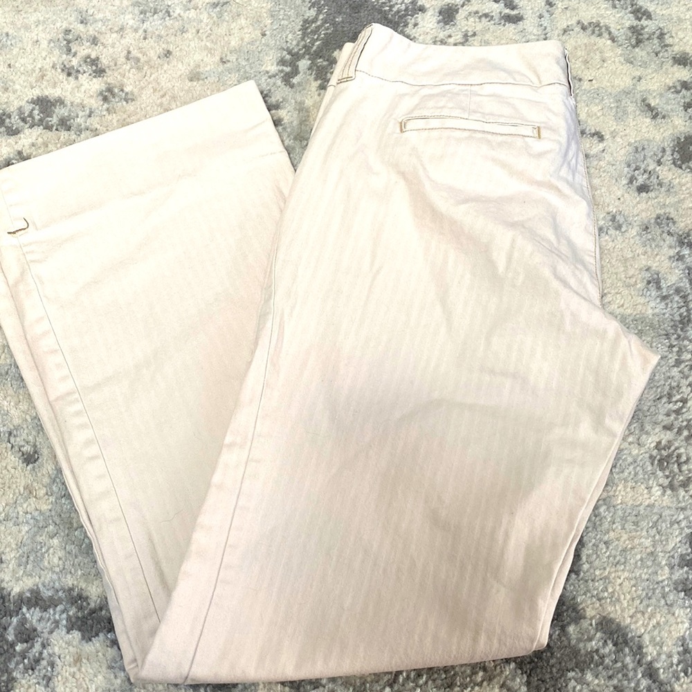 GAP stretch beige striped trouser